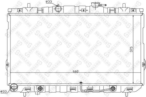 Radiator, engine cooling (10-26601-SX)