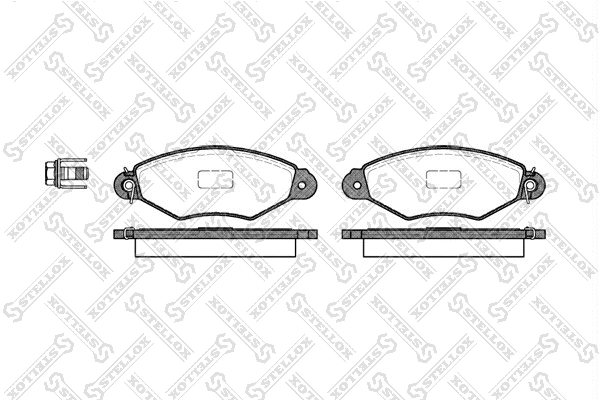 Brake Pad Set, disc brake (654 000B-SX)