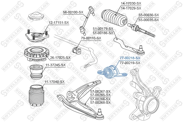 Mounting, control/trailing arm