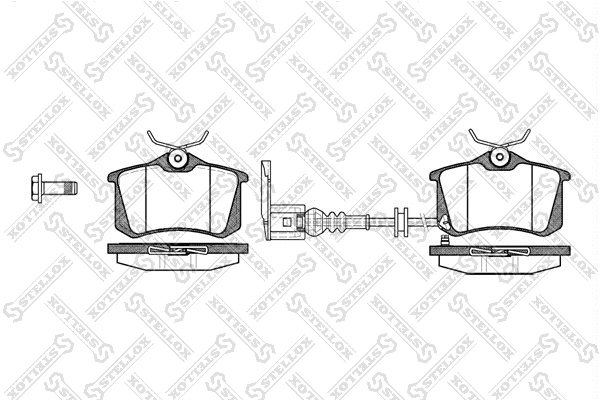 Brake Pad Set, disc brake (274 041-SX)