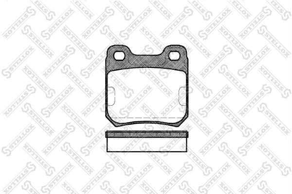 Brake Pad Set, disc brake (250 010-SX)