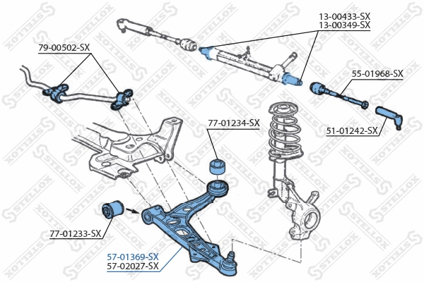 Control/Trailing Arm, wheel suspension