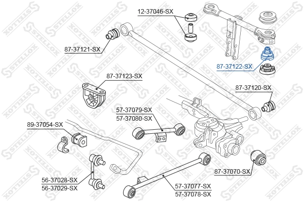 Mounting, control/trailing arm