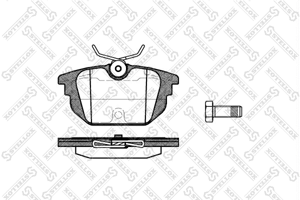 Brake Pad Set, disc brake (703 000-SX)
