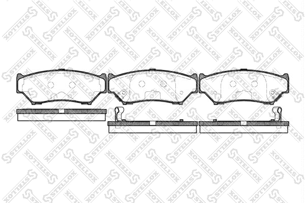 Brake Pad Set, disc brake (400 012-SX)