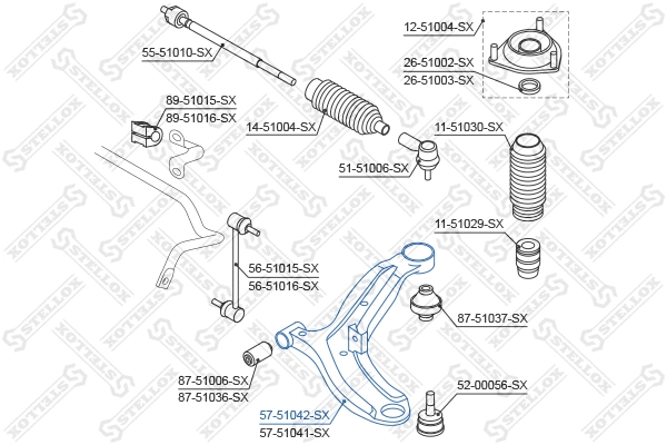 Control/Trailing Arm, wheel suspension