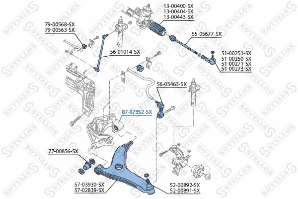 Mounting, control/trailing arm