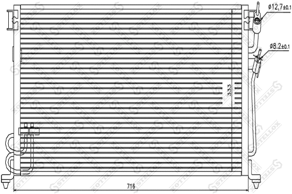 Condenser, air conditioning (10-45134-SX)