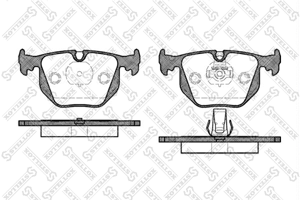 Brake Pad Set, disc brake (392 020B-SX)