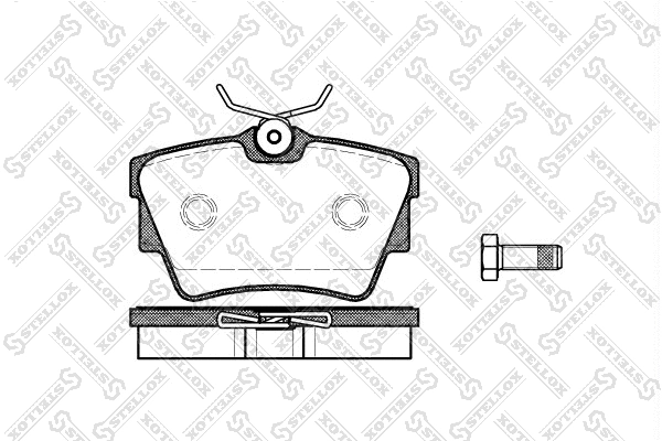 Brake Pad Set, disc brake (602 010B-SX)