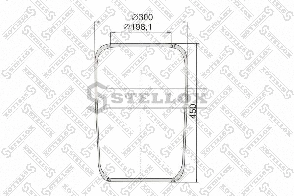 Bellow, air suspension (90-07270-SX)