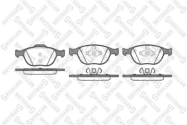 Brake Pad Set, disc brake (995 000L-SX)