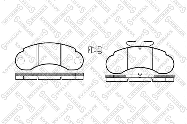 Brake Pad Set, disc brake (153 020-SX)
