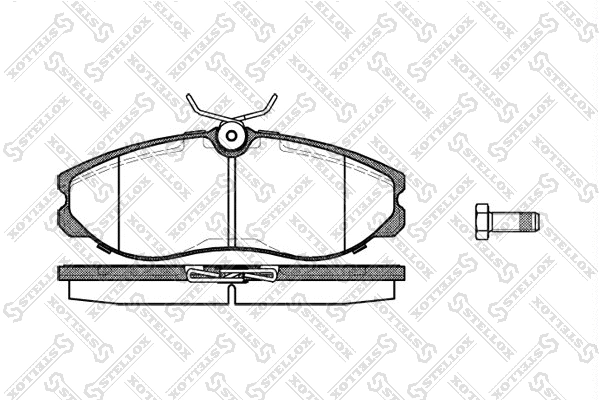 Brake Pad Set, disc brake (473 000B-SX)