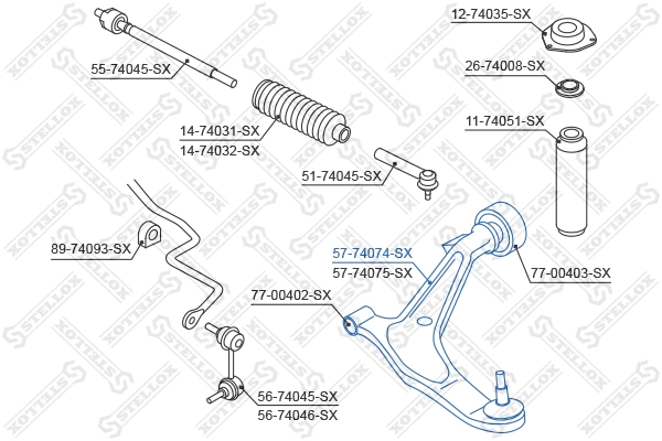 Control/Trailing Arm, wheel suspension
