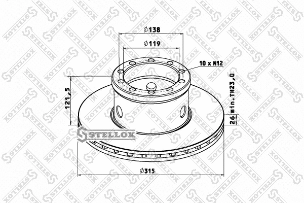 Brake Disc (85-00756-SX)