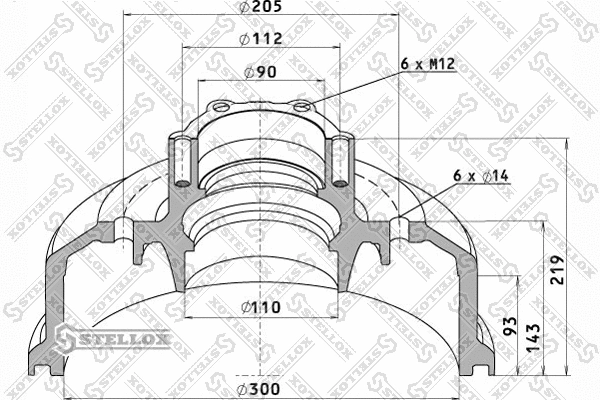 Brake Drum (85-00090-SX)