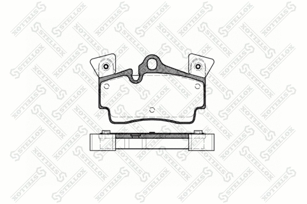 Brake Pad Set, disc brake (1007 010-SX)
