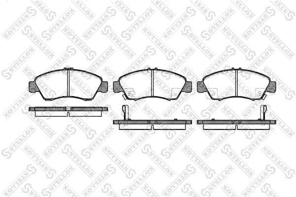 Brake Pad Set, disc brake (430 002B-SX)
