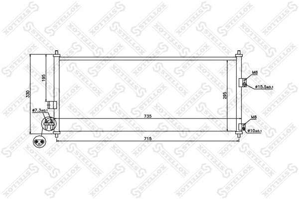 Condenser, air conditioning (10-45032-SX)