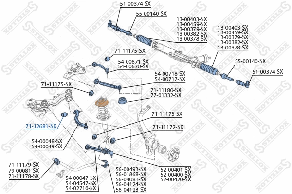 Mounting, control/trailing arm