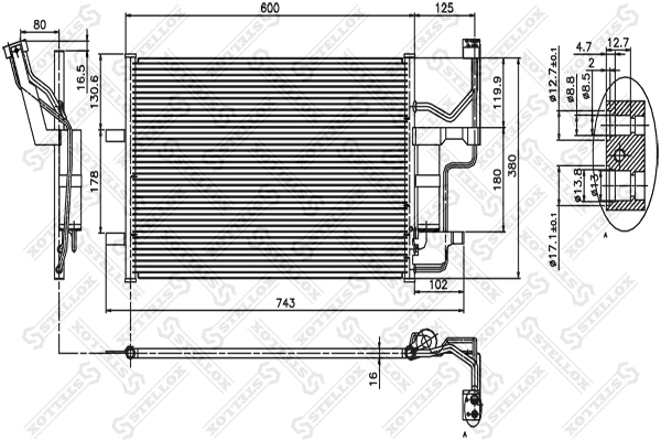Condenser, air conditioning (10-45118-SX)