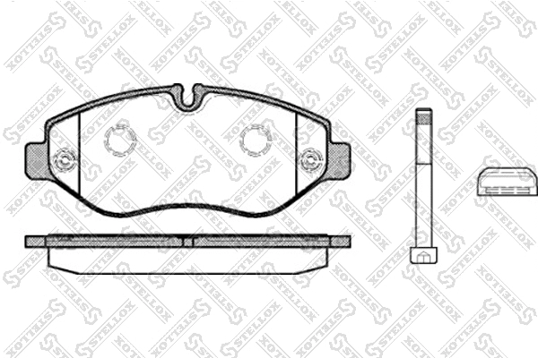 Brake Pad Set, disc brake (001 093B-SX)