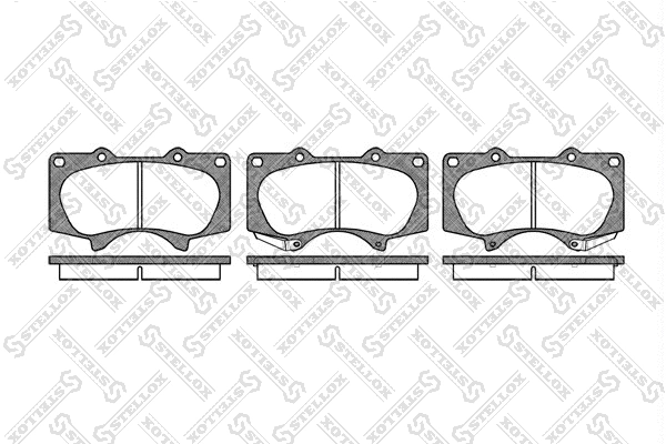 Brake Pad Set, disc brake (999 000L-SX)