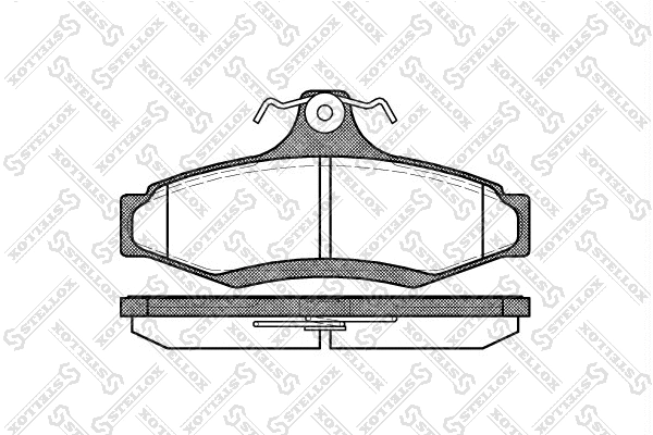 Brake Pad Set, disc brake (657 010B-SX)