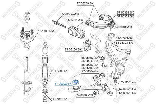 Mounting, control/trailing arm