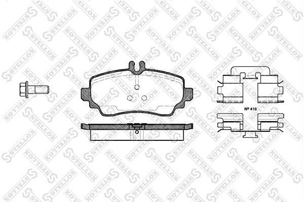 Brake Pad Set, disc brake (661 000B-SX)