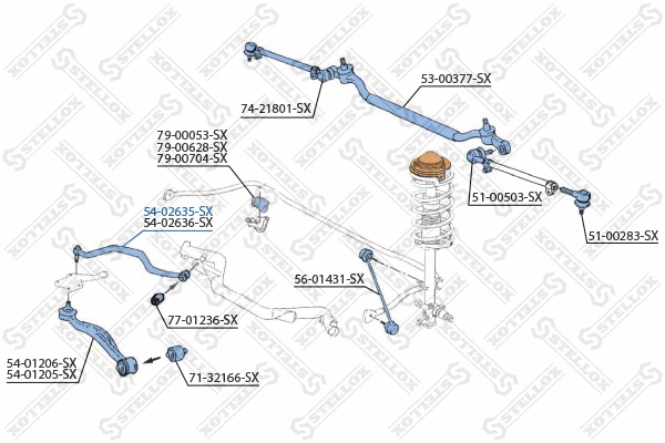 Control/Trailing Arm, wheel suspension
