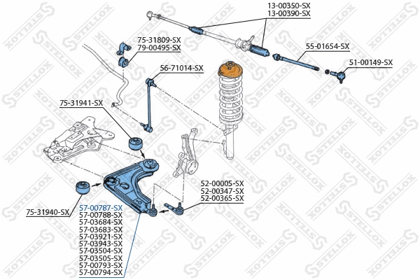 Control/Trailing Arm, wheel suspension