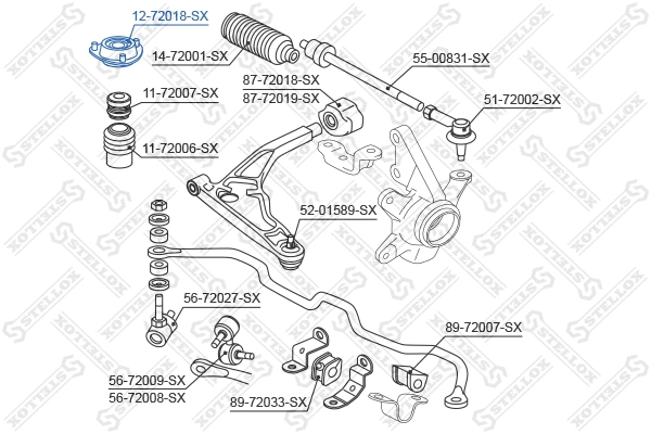 Suspension Strut Support Mount