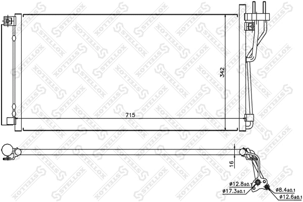 Condenser, air conditioning (10-45105-SX)