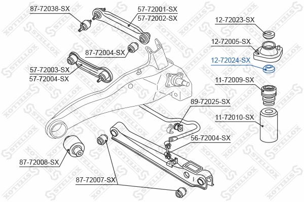 Repair Kit, suspension strut support mount