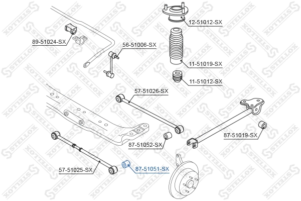 Mounting, control/trailing arm
