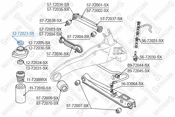 Repair Kit, suspension strut support mount