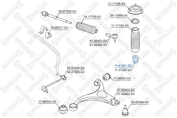 Rubber Buffer, suspension