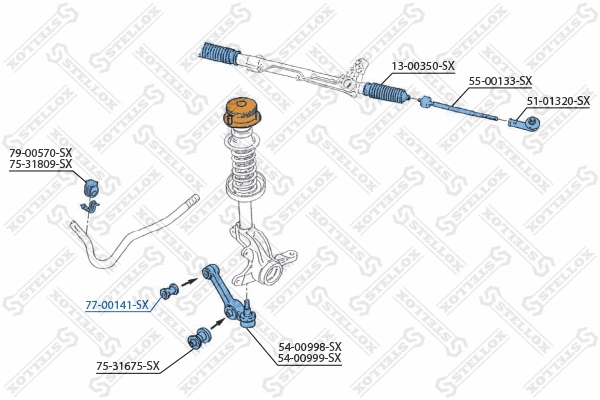 Mounting, control/trailing arm