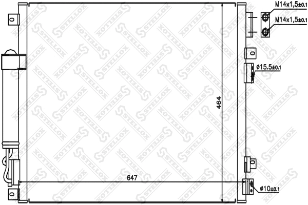 Condenser, air conditioning (10-45414-SX)