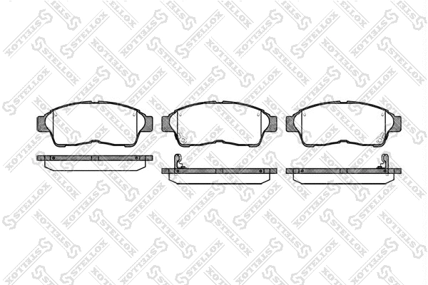 Brake Pad Set, disc brake (413 002B-SX)