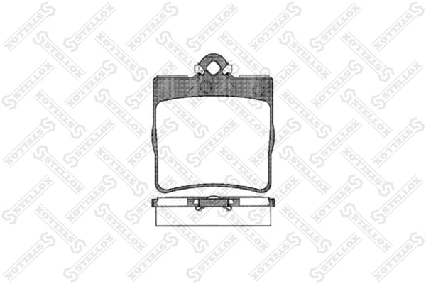 Brake Pad Set, disc brake (689 000B-SX)