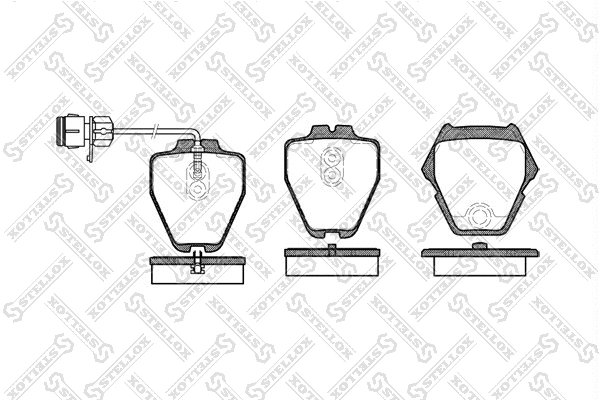 Brake Pad Set, disc brake (763 012B-SX)
