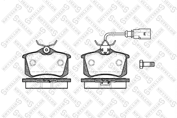Brake Pad Set, disc brake (274 051B-SX)