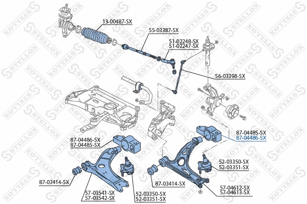 Mounting, control/trailing arm