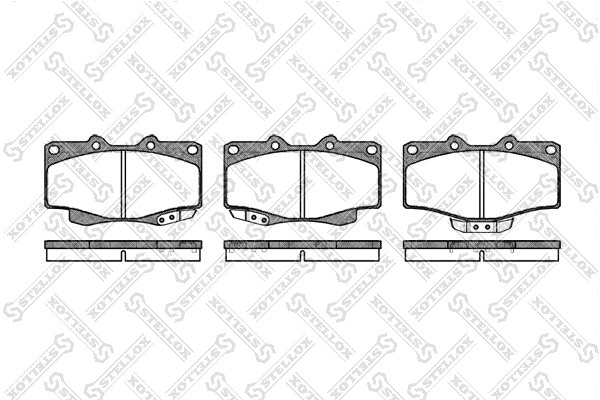 Brake Pad Set, disc brake (437 001B-SX)