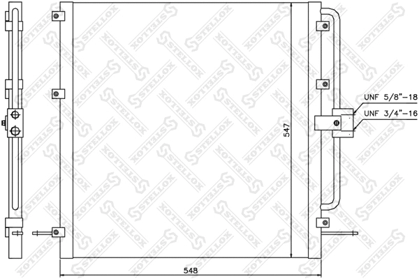 Condenser, air conditioning (10-45452-SX)
