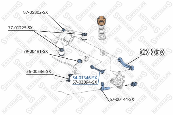 Control/Trailing Arm, wheel suspension
