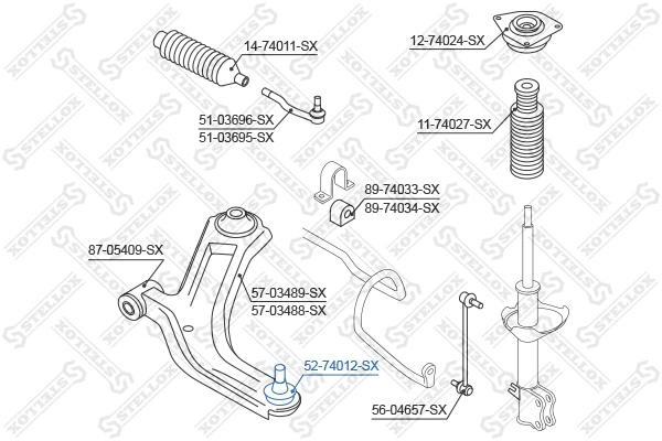 Ball Joint (52-74012-SX)